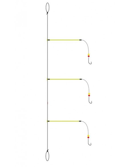 Montage Poils de Balais phospho 3 Hameçons Flashmer