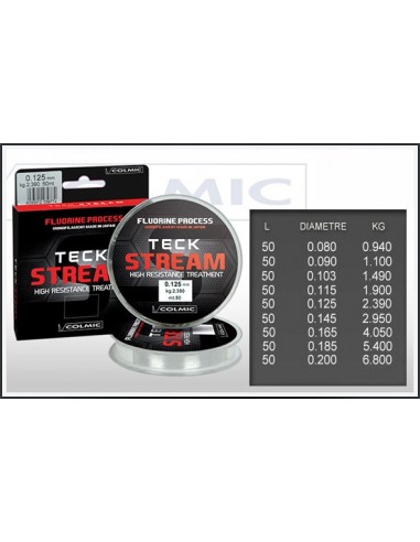 Nylon Teck Stream 50m Colmic