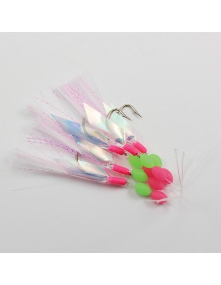 Jeu de plumes 5 hameçons Krill Flashmer