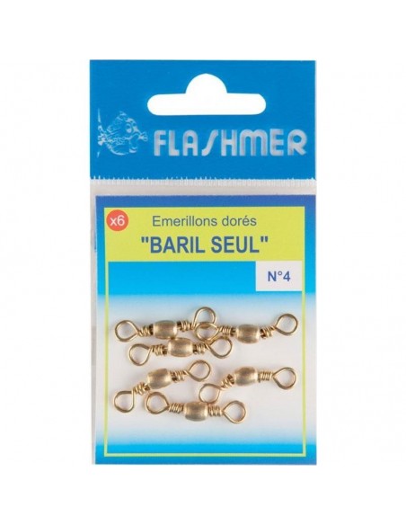 Emerillon baril doré Flashmer (boite de 100 pièces)