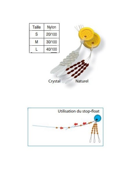 Stop float ovale Cristal Flashmer (pochette de 20)