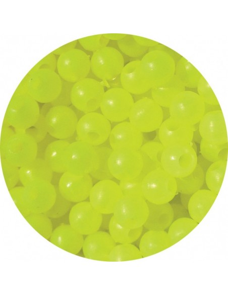 Perles Jaune fluo cristal balais Flashmer