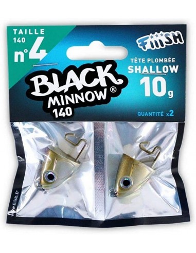 Tête plombée Black Minnow n°4 SHALLOW 10gr....