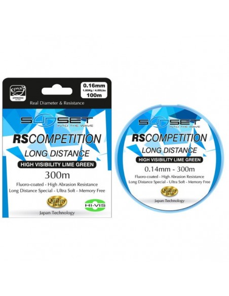 Nylon RS Compétition Long distance Hi-Visibility Lime Green Sunset 300m