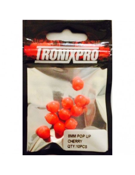 Perle flottante ronde Pop-up 8mm Tronixpro - Cherry (x10)