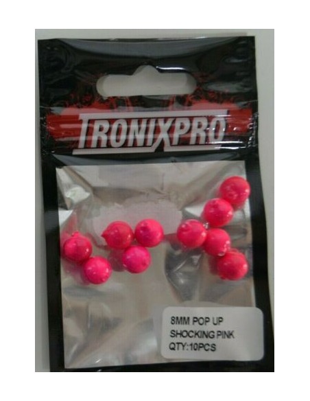 Perle flottante ronde Pop-up 8mm Tronixpro - Shocking Pink (x10)