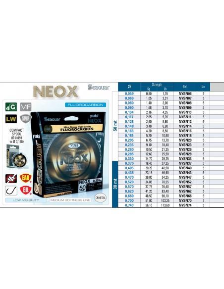 Fluorocarbone Seaguar Neox 50m