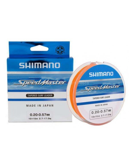 Arrachés coniques Speedmaster Tapered Surf Leader Shimano (10x15m)