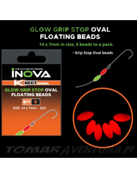 Perles flottantes ovales Glow Grip (x6) Inova