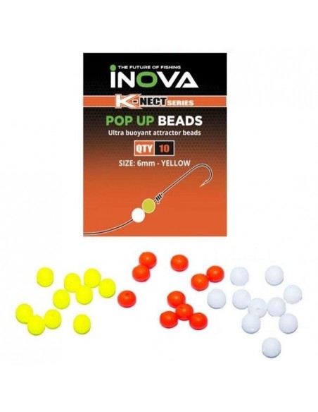 Perles flottantes rondes 10mm Pop Up floating beads Inova (x10)