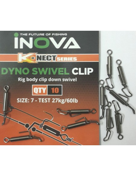 Emerillon rolling cascade Dyno swivel clip Inova (x10)
