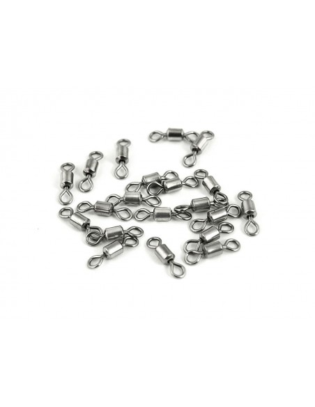 Rolling Inox n°8 - 60Lb Stainless stell Swivels Gemini (x20)