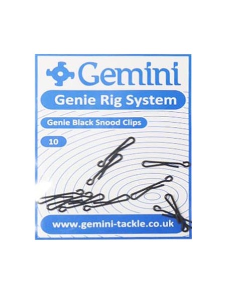 Agrafe rapide NOIRE Black Genie Snood Clips G3322 Gemini (x10)