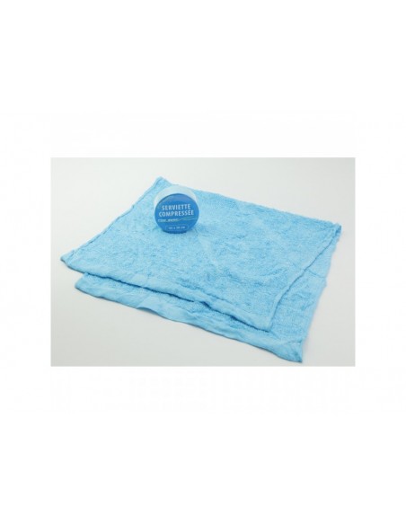 Serviette compressée 65 x 30cm Flashmer