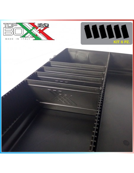 Séparateurs plastiques pour caisse de rangement Top Boxxx EVO3POD (x6)