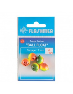 Perle flottante ronde Pop-up 9mm Flashmer (x5)