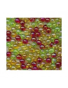Perles cristal Multi fluo assorties 4mm Flashmer (x50)
