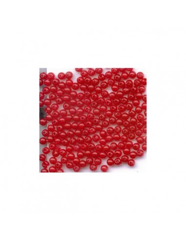 Perles surf Rouge 3mm Flashmer (x100)