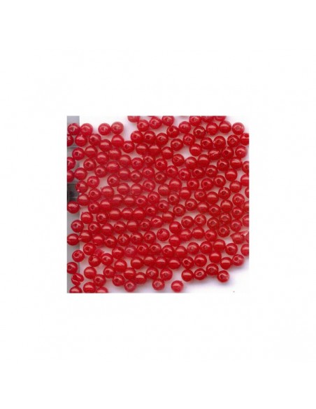 Perles surf Rouge 3mm Flashmer (x100)