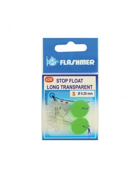 Stop float long transparent Flashmer (x20)