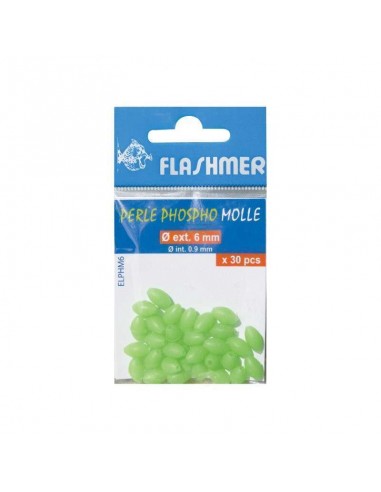 Perles molles 5mm phosphorescentes Flashmer (pochette de 50)