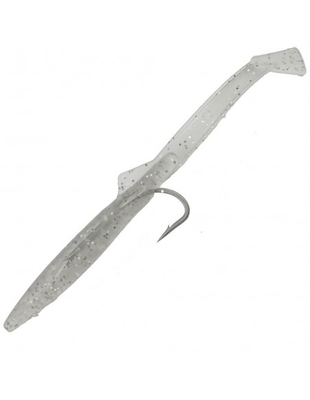 Leurre Raglou 120mm de pêche au bar Transparent pailleté Silver Glitter (SG)