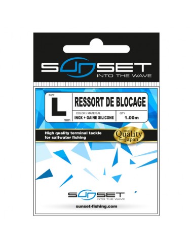 Ressort de blocage Inox + gaine silicone Sunset...