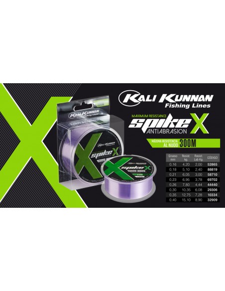 Nylon mer SPIKE X 300m Kali Kunnan