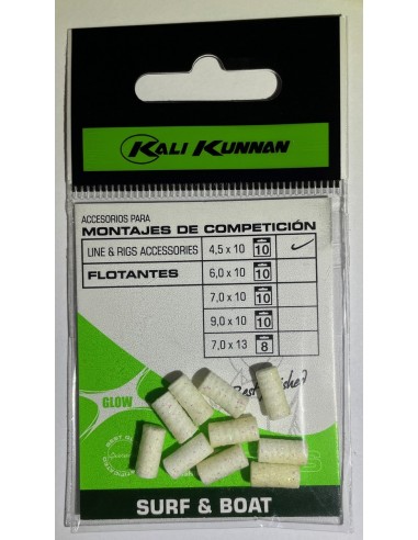 Pop-up BLANC PAILLETE 4,5 x 10mm Kali Kunnan (x10)
