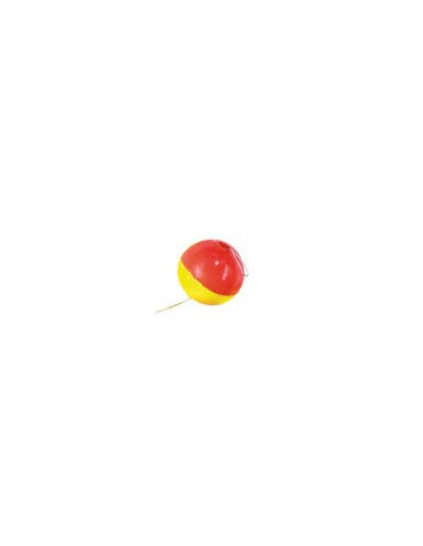 Perles flottantes rondes JAUNE / ORANGE fluo...