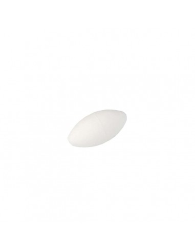 Perles flottantes ovales sans Stop-float Blanches YUKI (x6)
