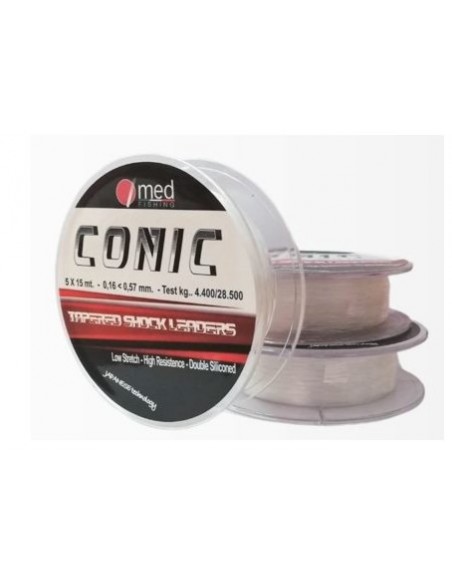Arraches coniques shock Leader CONIC Med Fishing (5x15m)
