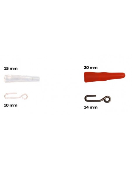 Attache rapide + gaine silicone K-Speedy Snap Med Fishing(x10)