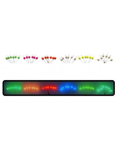 Perles flottantes rondes 5mm LUMINOUS floating ball Med Fishing (x12)