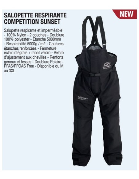 Salopette Respirante Compétition Sunset