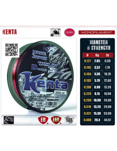 Nylon Kenta 37/100 bobine de 1000m Yuki