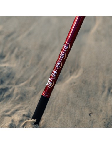 Canne surfcasting 4m20 RED CORALL Hybrid  Sunset
