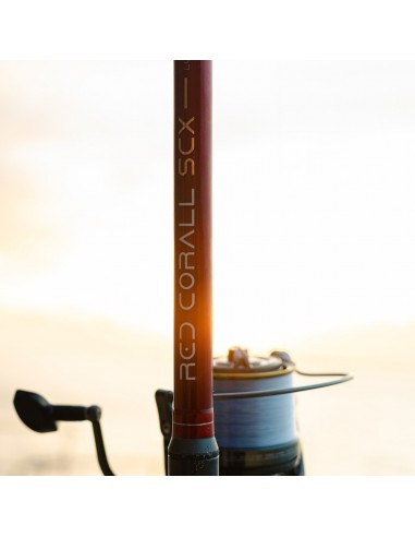 Canne surfcasting 4m20 RED CORALL Hybrid  Sunset