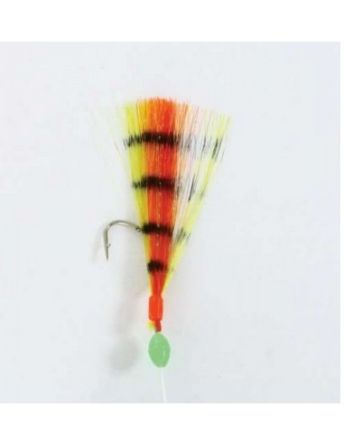 Jeu de plumes 5 hameçons n°1/0 BLUE MACK Flashmer