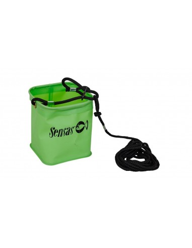 Seau étanche green + corde Sensas