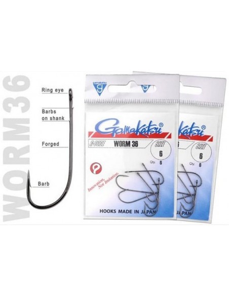 Hameçon Worm 36 Gamakatsu
