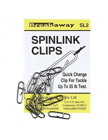Agrafe Spinlink Clips Breakaway